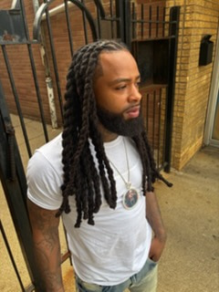 Long locs, finished