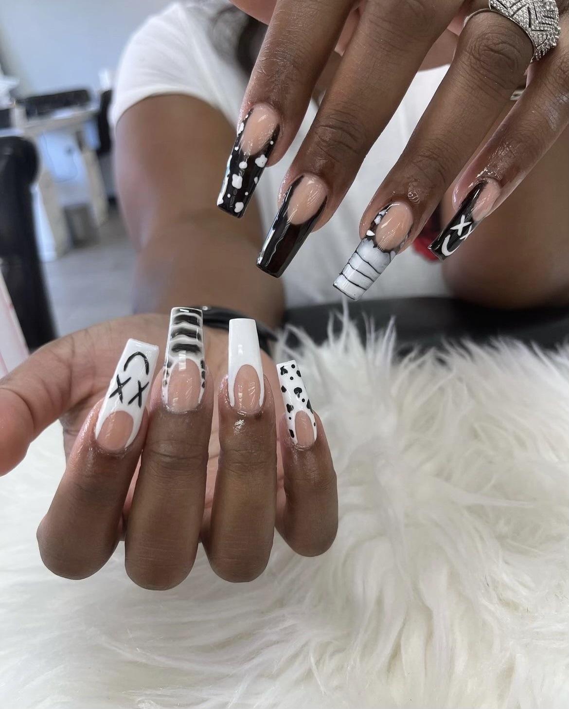 Polka dots and zebra tips